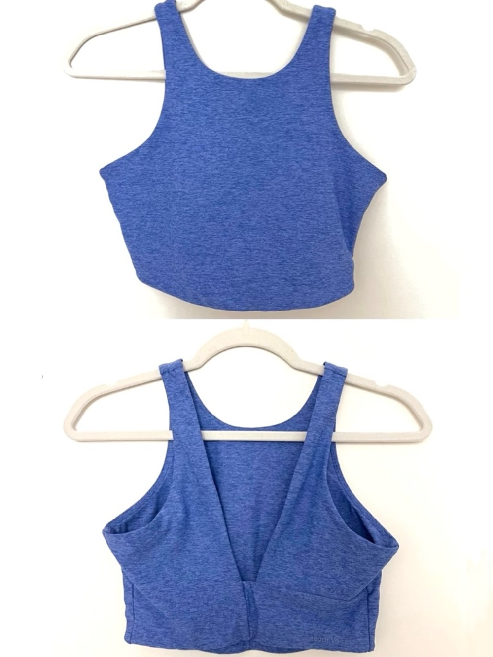 Outdoor Voices Venus Top in Midnight, Venus Sports Bra Blue Heather, S - Picture 9 of 9